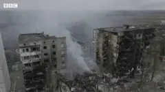 burned out block of flats