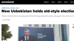 Eurasianet сайти мақоласидан скриншот