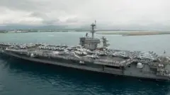 羅斯福號本年度第三次進入南海活動