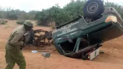 Picha ya faili: Maafisa wa nne wa polisi wa Kenya walipoteza maisha yao katika eneo la Liboi baada ya gari la kulipulia na bomu lililotegwa ardhini