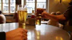 Beers in a pub