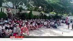 ဖိနပ်စက်ရုံ ဆန္ဒပြ အလုပ်သမားအရေး ညှိနှိုင်းဆဲ