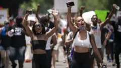 Protestors in Washington D.C, US