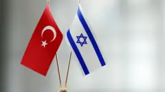 پرچم ترکیه و اسرائیل