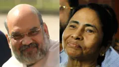 મમતા બેનરજી અને અમિત શાહ
