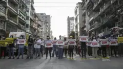 مظاهرة في ميانمار