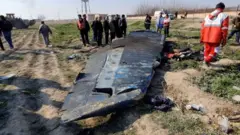 محل ساقط شدن هواپیمای اوکراینی