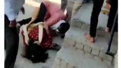 मुलीला फरफटत नेतानाची दृश्ये कॅमेऱ्यात कैद झाली.