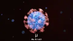 Ilustration du variant Mu.