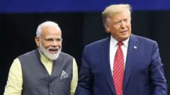 નરેન્દ્ર મોદી અને ડોનાલ્ડ ટ્રમ્પ