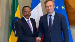 ሚኒስተር ምክልኻል ለማ መገርሳ ምስ ሚኒስተር ወጻኢ ፈረንሳ