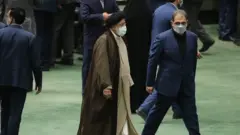 ابراهیم رئیسی امروز برای دفاع از وزیر پیشنهادی اش شخصا به مجلس شورای اسلامی رفته بود