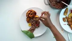 How dem dey take food make art