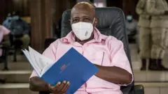 Paul Rusesabagina photographed inside court for February 2021