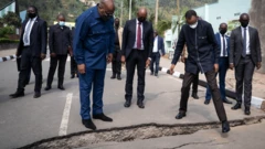 Félix Tshisekedi na Paul Kagame