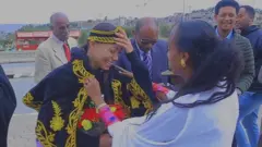 እልፍነሽ ኣስፍሃ ኣብ መዓርፎ ነፈርቲ ኣሉላ ኣባ ነጋ መቐለ