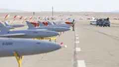 UAV drill by the Iranian army in Semnan, Iran in 2021
