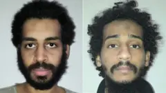 أليكساندا كوتي، يسار، والشافعي الشيخ، يمين، قبض عليهما في سوريا.