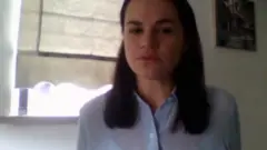 Светлана Тихановская выступила в Европарламенте дистанционно.