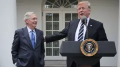 Митча Макконнел и Дональд Трамп