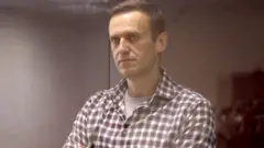 Russian opposition activist Alexei Navalny during an offsite hearing of the Moscow City Court, 20 February 2020