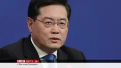 တရုတ် နိင်ငံခြားရေး ဝန်ကြီး နေပြည်တော်ရောက်