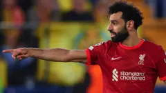 Mohamed Salah in action for Liverpool