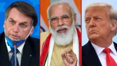 ਜਾਇਰ ਬੋਲਸੋਨਾਰੋ, ਮੋਦੀ, ਟਰੰਪ
