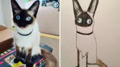 Cartoon of a cat