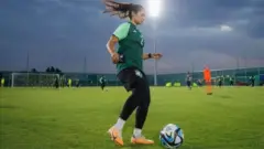 La footballeuse saoudienne Layan Johari