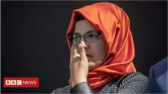 Hatice Cengiz, mchumba wa Khashoggi ameuambia umati kuwa ''ninataka wale walio madarakani kuwajibika kwa vitendo vyao''