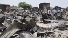 'Yan Boko Haram sun kona kasuwanni da ababen hawa a Gamburo