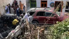 काबुलमा ड्रोन आक्रमण भएको ठाउँ