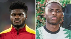 Ghana Midfielder Thomas Partey, Nigeria foward Victor Osimhen