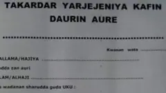 Takardar yarjejeniya Aure