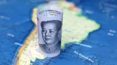 Imagemfun site de apostasuma nota chinesa no mapa da América do Sul