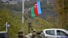 Laçında Azərbaycan bayrağı