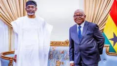 Aworan Gbajabiamila ati adari ile asofin Ghana