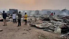 Di market wey fire burn
