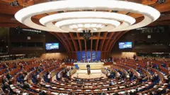 Council of Europe chamber in Strasbourg