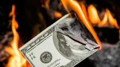 Dolar quemándose