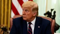 Donald Trump pictured in the Oval Office