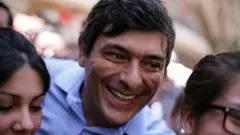Franco Parisi durante la campaña de 2013.