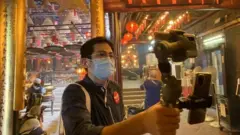 Paul Chan doing a virtual tour for his clients in summer 2021