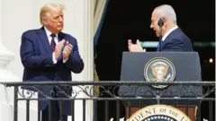 اسرائیلی وزیر اعظم نتن ہایو اور امریکی صدر ٹرمپ