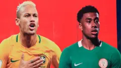 Neymar and Iwobi ontop billboard