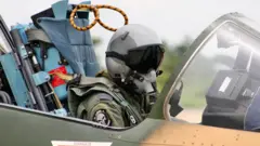 NAF pilot dey inside jet