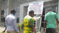 Àjọ FAAN sọ pé òun kò mọ bí pátákó ìkìlọ̀ naa ṣe dé ibi tó wà.