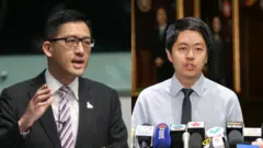 Lam Cheuk-ting and Ted Hui Chi-fung (file photo)