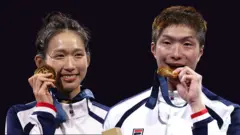 江旻憓（左）和張家郎（右）